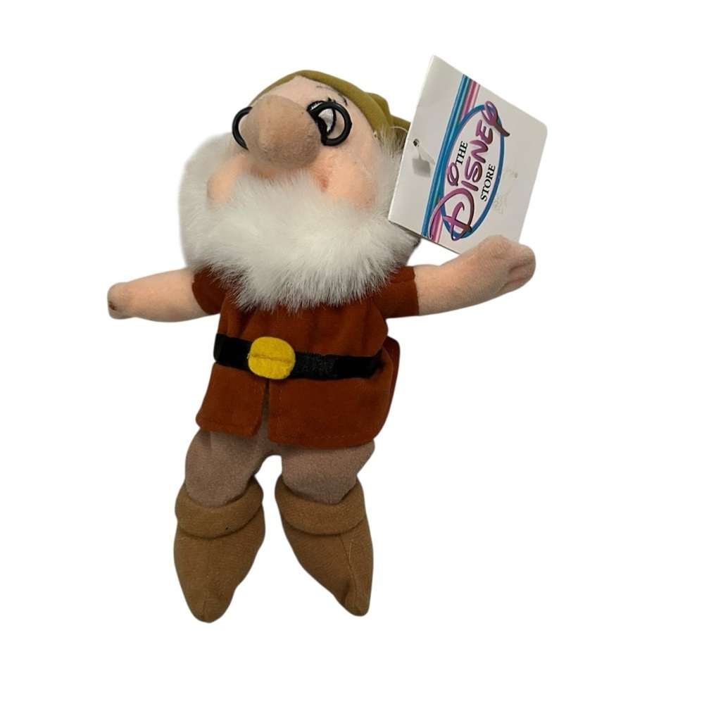 Vintage Disney Plush Dwarf with Brown Outfit
